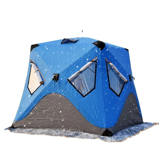 YOUSKY High Insulated Winter Outdoor Carp Cube Big Portable Sauna Tents Warm Large Ice Fishing Tent Dome