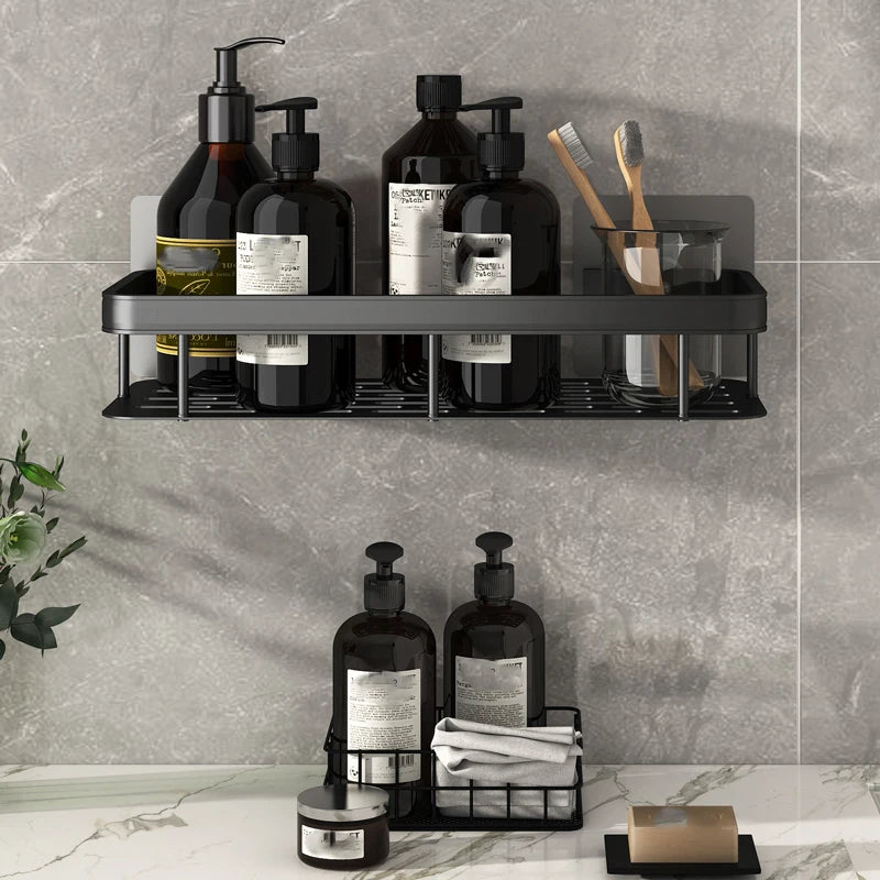 Bathroom Shelf Rack Kitchen Shelf Spice Rack Floating Shelves for Wall Storage Shower Room Rack Shelves Makeup Storage Organizer