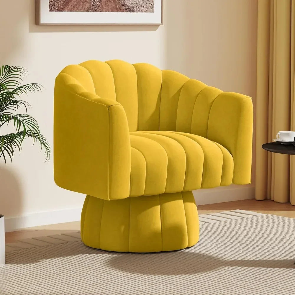 Mid Century 360 Degree Swivel Cuddle Barrel Accent Sofa Chairs Living Room Chair Round Armchairs With Wide Upholstered Furniture