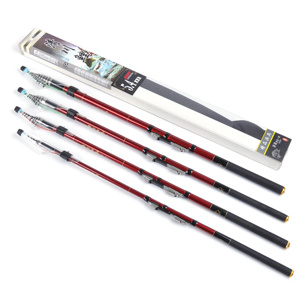 Fishing Rods Carbon Lightweight Spinning Rod Casting Rod Ultra Light Rod For Freshwater Saltwater 2.7m / 3.6m / 4.5m / 5.4m