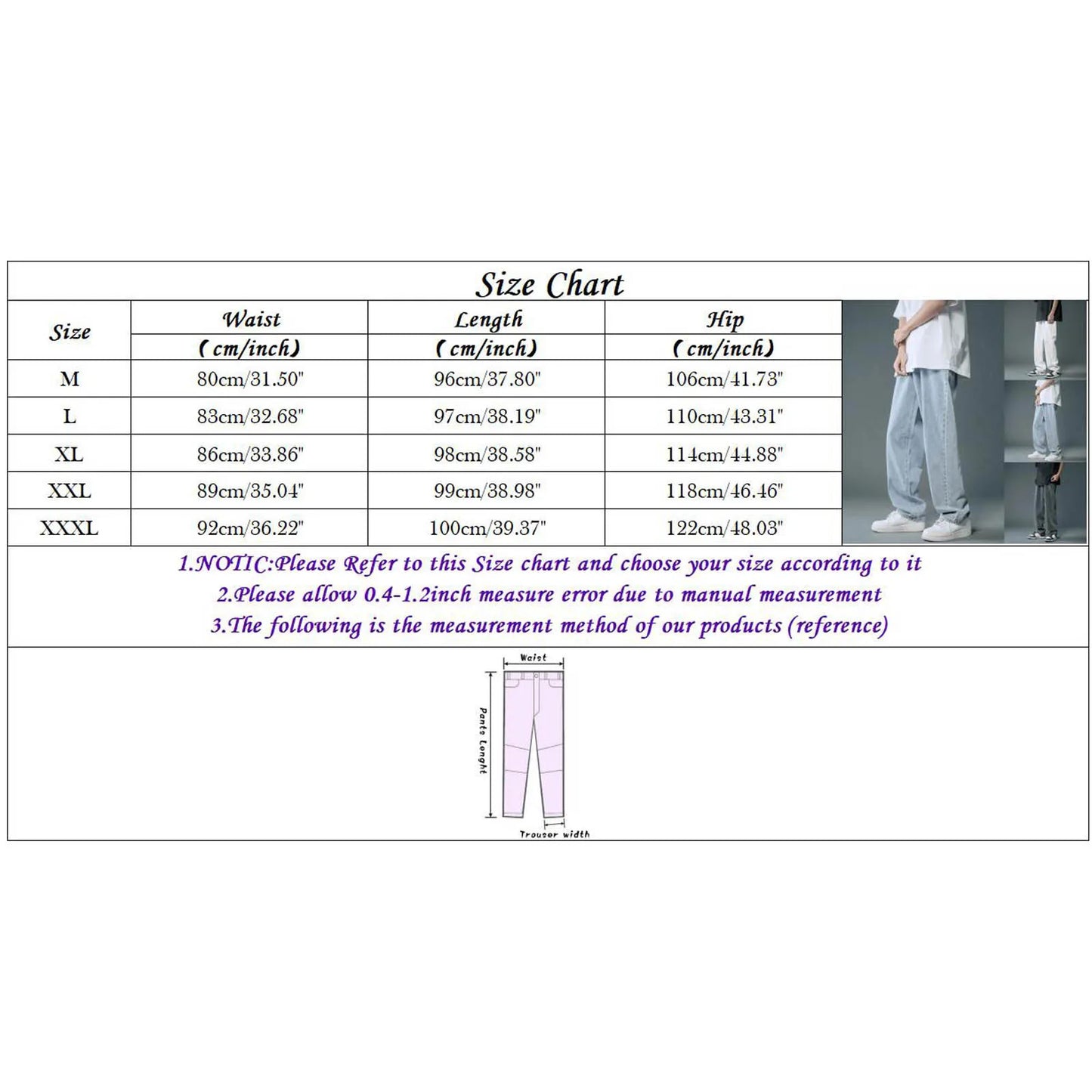 Men Casual Fashion Loose Jeans Street Wide Leg Trousers Pants Mens Slim Tall Men's clothing korean reviews many clothes