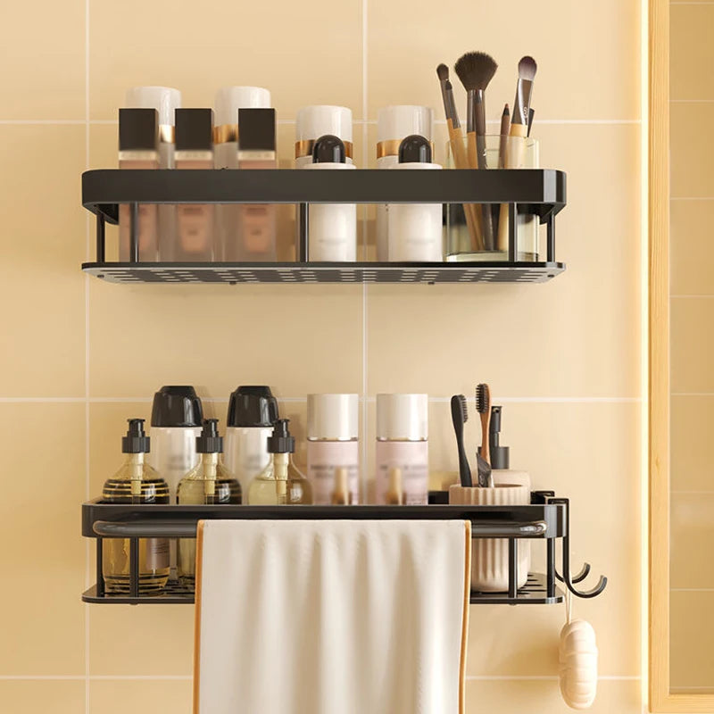 Bathroom Shelves Metal Shower Caddy No-drill Storage Shampoo Holder Toilet Rack Organizer Accessories