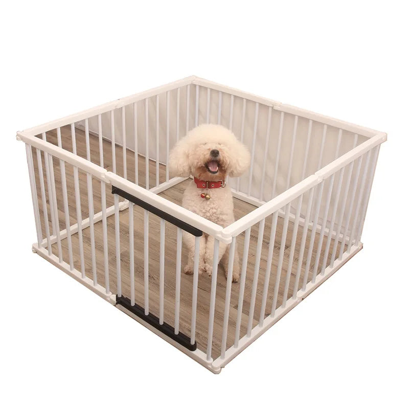 Dog Fence Pet Fence Octagonal Fence Dog Cage Indoor Small Dog Kennel Fold DIY Dog Gate  Dog Cages Kennels  Free Combination