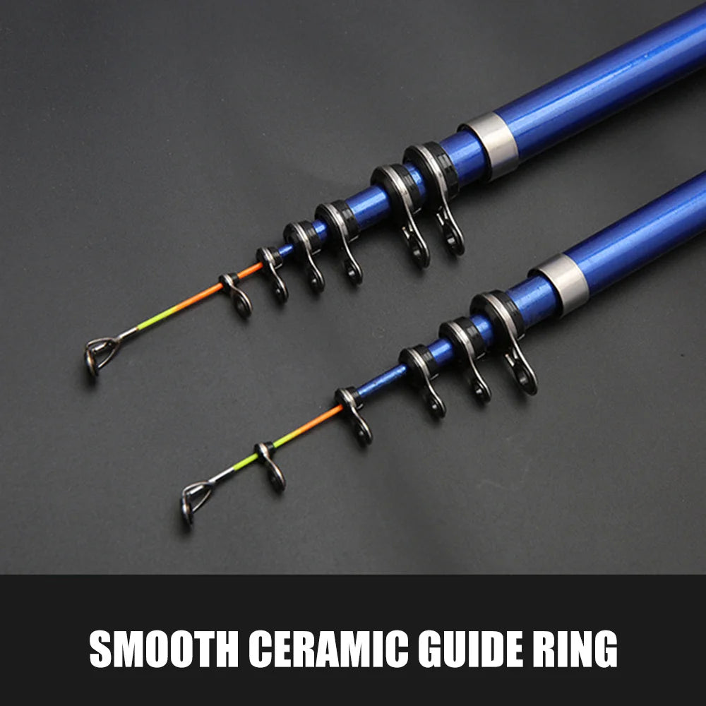 Telescopic fishing rod light carbon cast rod 1.5M-3M outdoor fishing tool accessories for night fishing and outdoor fishing