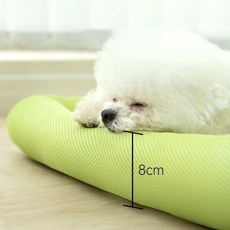 New S-XL Summer Cooling Pet Dog Mat Ice Pad Dog Sleeping Square Mats For Dogs Cats Pet Kennel Top Quality Cool Cold Silk Dog Bed