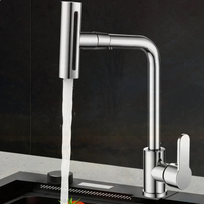 New Waterfall 360°Rotatable Sink Faucet Multifunctional Kitchen Faucet  Water Tap Nozzle Anti Splash Washbasin Faucet