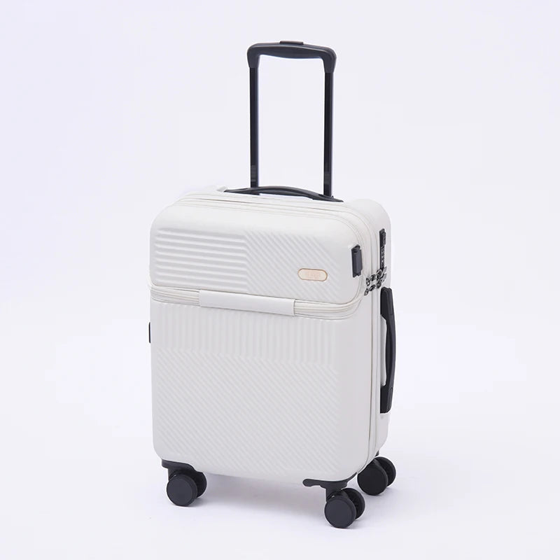 Travel Suitcase Carry on Luggage with Wheels Cabin Rolling Luggage Trolley Luggage Bag Men's Women Business Lightweight Luggage