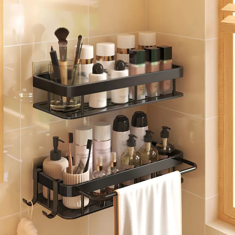 Bathroom Shelves Metal Shower Caddy No-drill Storage Shampoo Holder Toilet Rack Organizer Accessories