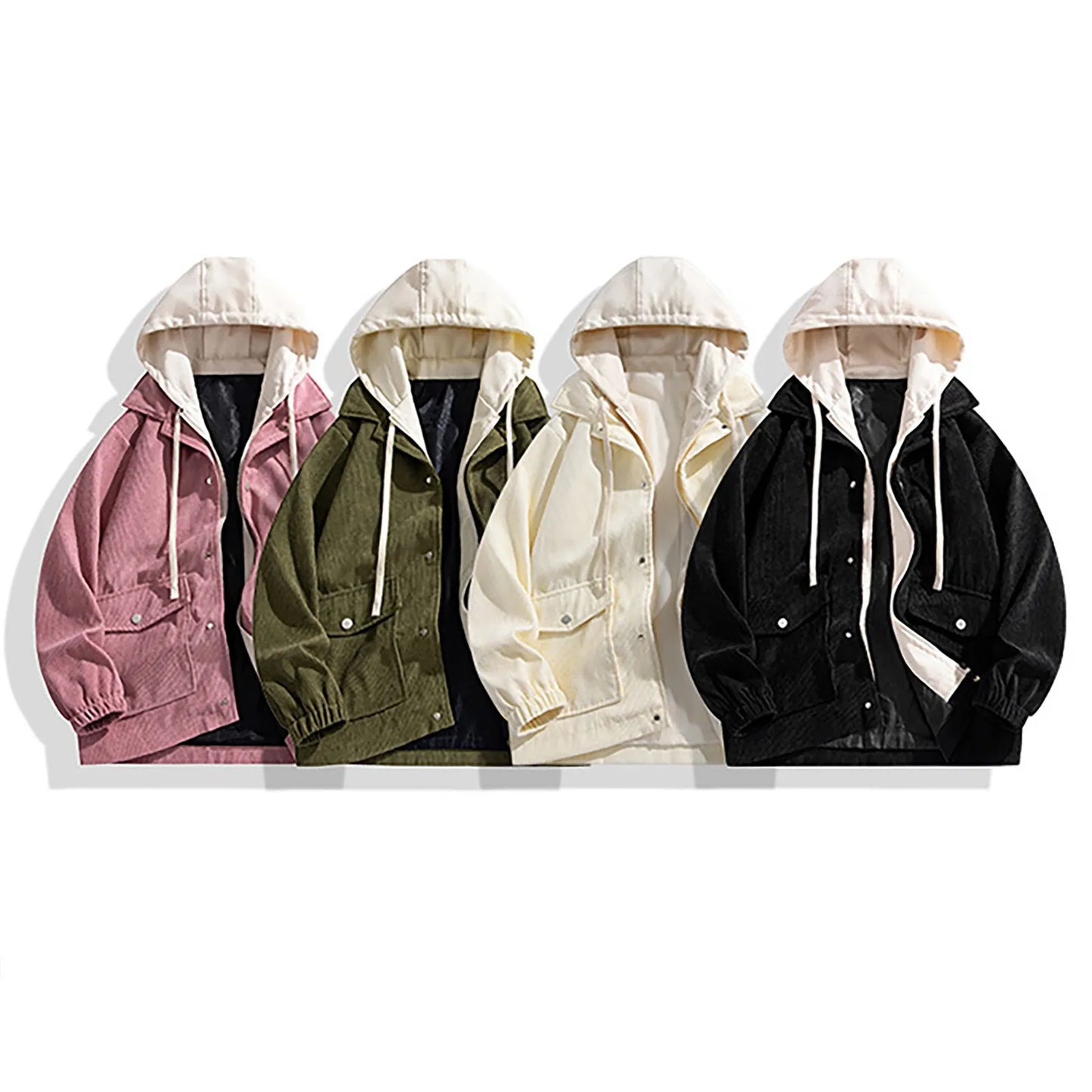 2023 New Fashion Hooded Sweatshirt for Men Loose Stitching Single Breasted Hoodies with Pocket Boy Baseball Cardigan Jacket