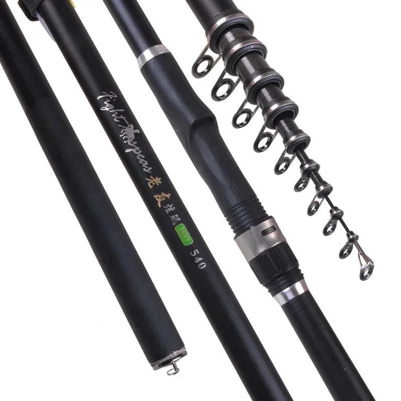 Portable RockFishing Rod5.4m 6.3m 7.2m Carp rod Telescopic Sea Fishing Rod carbon fiber  Surf Feeder Rod