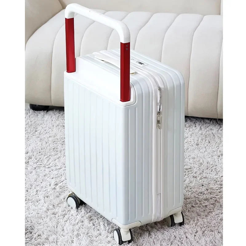 2024 New Fashion Trolley Case Large Capacity Hand Luggage Zipper Travel Suitcase 20"22''24''26'' Boarding Suitcase