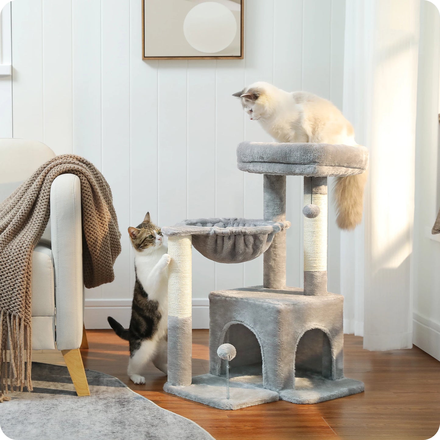 Domestic Delivery Cat Climbing Frame Cat Scratching Post Tree Scratcher Pole Furniture Cat Toy plac zabaw dla kota Pet Products