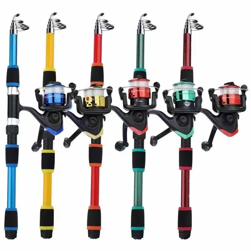 New style Carbon Fiber Telescopic Fishing  Convinent RodHard Spinning Sea Fishing Rod Outdoor Freshwater Saltwater Fishing Pole