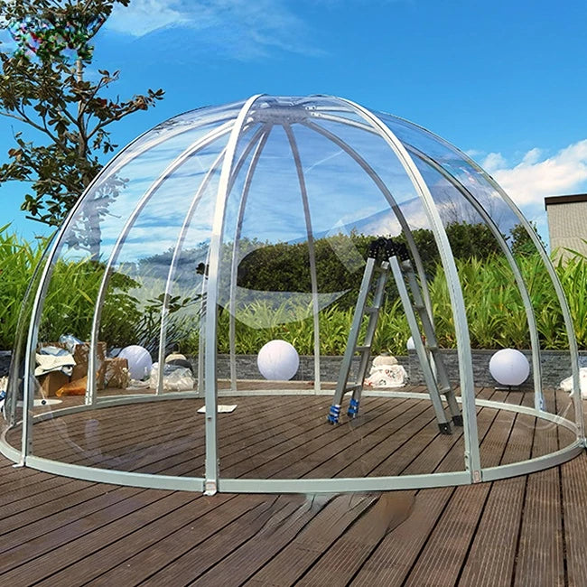 Hot Selling Wind Resistance Pc Polycarbonate Planetarium Dome /Tent Modular Domes Tent Home For Resorts/ Camping Geodesic Dome