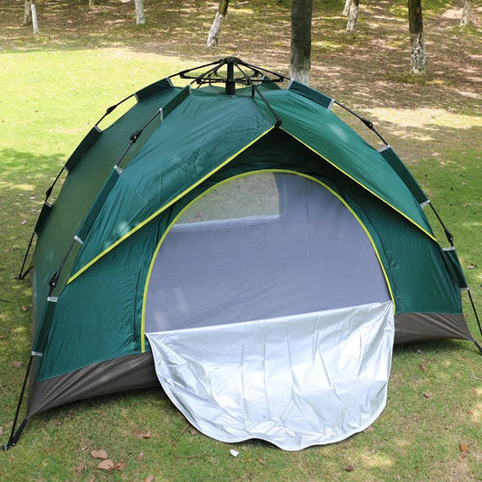 Automatic Quick-opening Tent 2/4 People 4-Season Outdoor Camping Backpacking Tents Waterproof Tents for Hiking Beach Survival