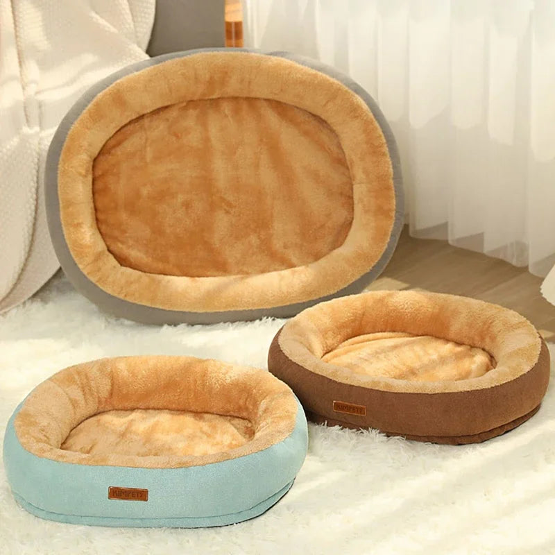 Luxury Dog Bed Fluffy Deep Sleep Bed for Dog Soft High Rebound Not Easy To Deform Washable Pet Cat Winter House Dogs Accessories