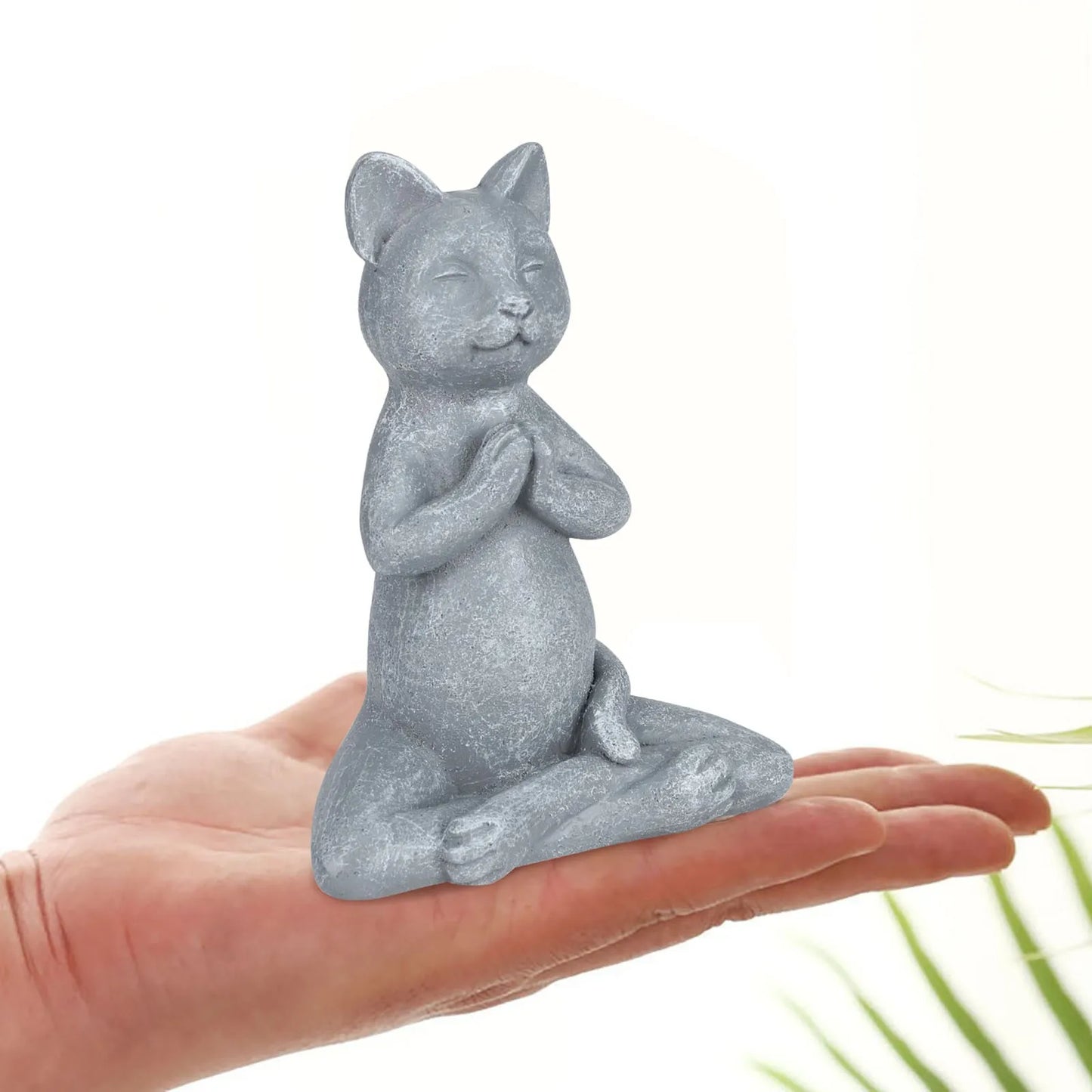 Yoga Pose Meditation Dog Cat Frog Statue Ornaments Waterproof Prayer Zen Bulldog Sculpture Crafts Garden Decoration Figurine