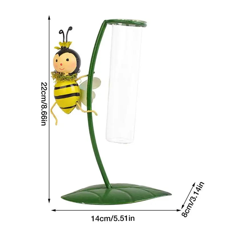 Test Tube Vases Cute Animal Creative Hydroponic Tube Vases Flower Vase For Desktop Holiday Home Wedding Living Room Decoration