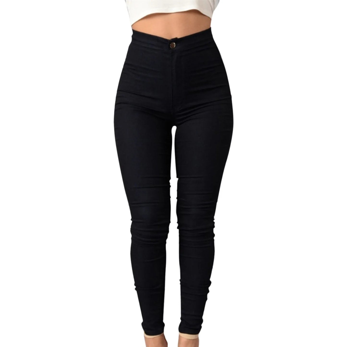 Women's High Waisted Jeans Stretch Lift Stylish Leggings Pencil Denim Trousers For Women Small Feet Slim Ladies Jeans 여성바지