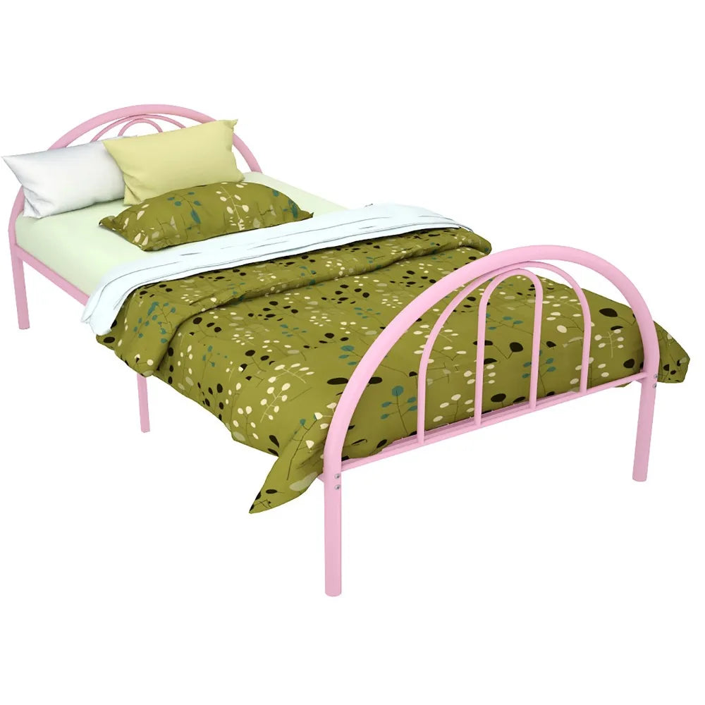 Toddler Bed Bases and Frames Pink Twin Bedroom Beds and Furniture Brooklyn Classic Metal Bed Headboards Daybed Bedframe Frame &