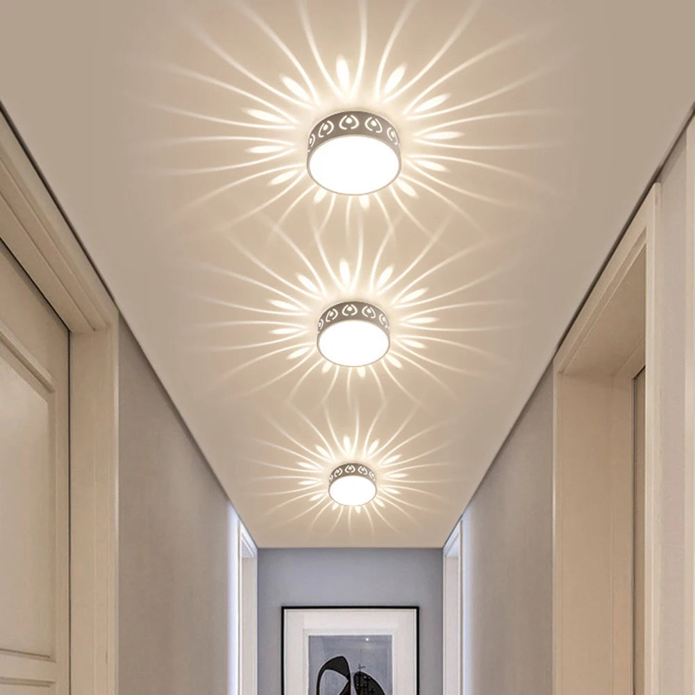 LED Ceiling Lamp Energy Saving Entry Lights Protect Eyes Corridor Lamp Easy Installation Brightness Durable for Bedroom Bathroom