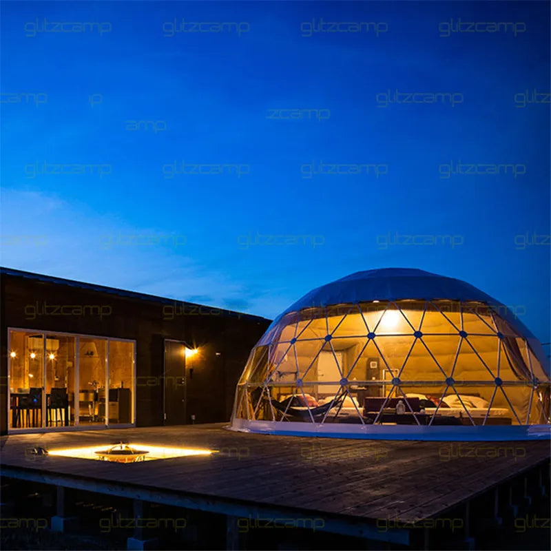 Transparent Glass Room Resort Glass PVC Dome Hotel Rooms Dome Tent Dome Room Dome Large Tent Hotel Tent