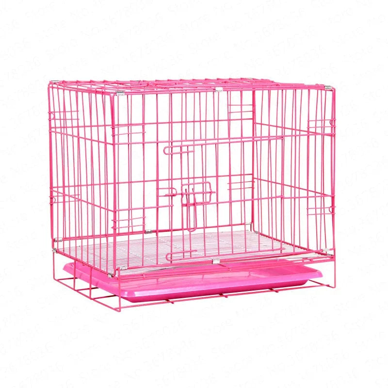 Cage Small Medium Pet Cage Square Tube Cage Dog Teddy Golden Maosamo Dog   Pet Supplies Dog Kennels Foldable  House