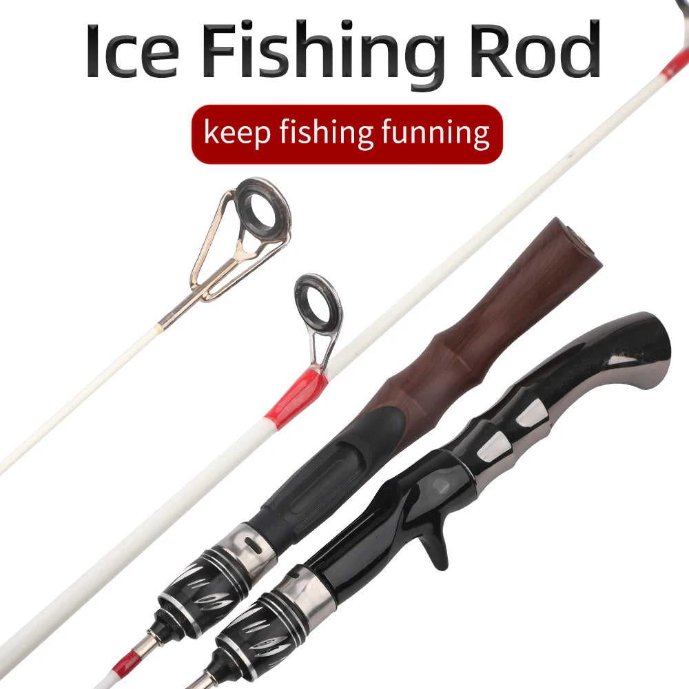 Ice Fishing Rod, Ultralight Winter Shrimp Ice Fishing Pole Portable Fishing Accessories 60cm/23.6in 70cm/27.6in,with out fishing