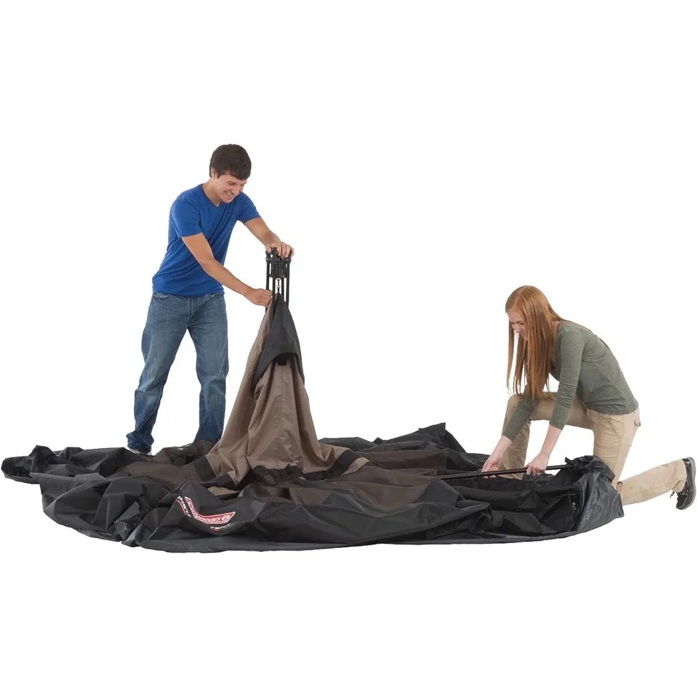 Tent with Instant Setup, 4/6/8/10 Person Weatherproof Tent with WeatherTec Technology,Double-Thick Fabric,and Included Carry Bag