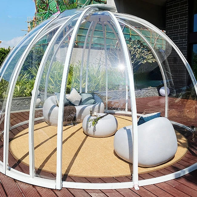 Hot Selling Wind Resistance Pc Polycarbonate Planetarium Dome /Tent Modular Domes Tent Home For Resorts/ Camping Geodesic Dome