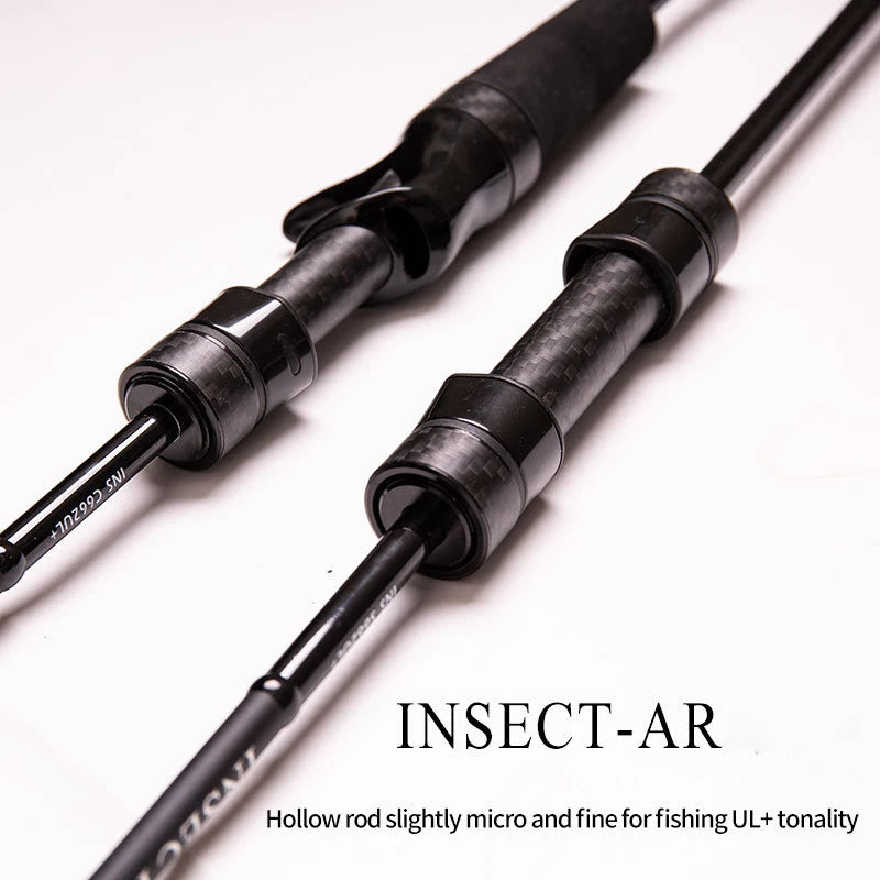 Ultra Light Fishing Rod Carbon Fiber Spinning and Casting Lure Pole Bait Weight 1-9g Line Weight 1-6LB Fast Trout Fishing Rods