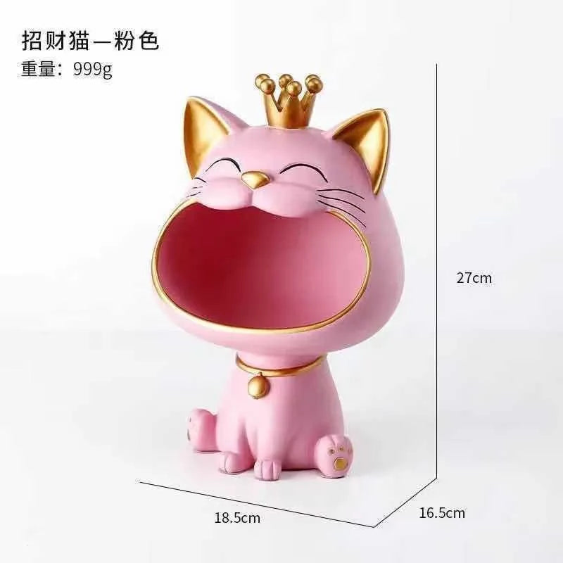 Fortune cat porch key storage decoration home living room modern light luxury decoration