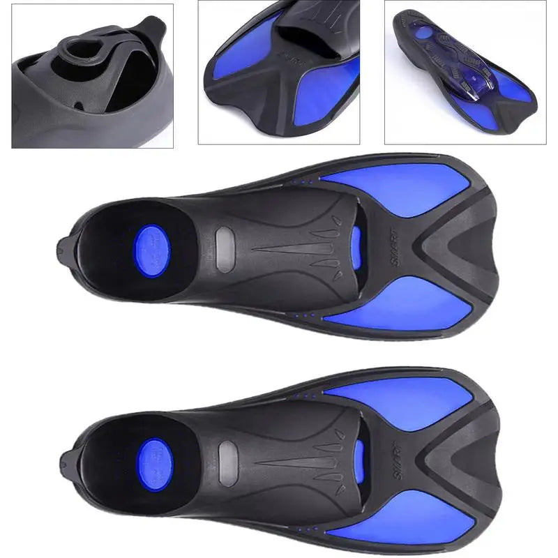 Swim Fins Portable Snorkeling Fins Scuba Diving Flippers Non Slip Diving Fin Full Foot Swim Flipper Beginner Swimming Equipment