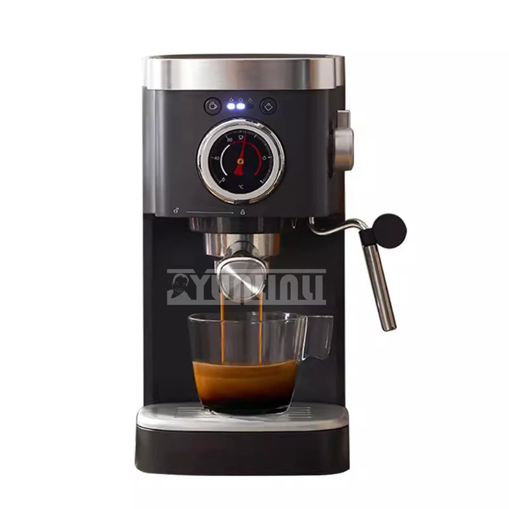 Household Coffee Maker High Pressure Extraction Steam Milk Frother Machine Semi Automatic Espumador De Leite Cafeteira Italiana