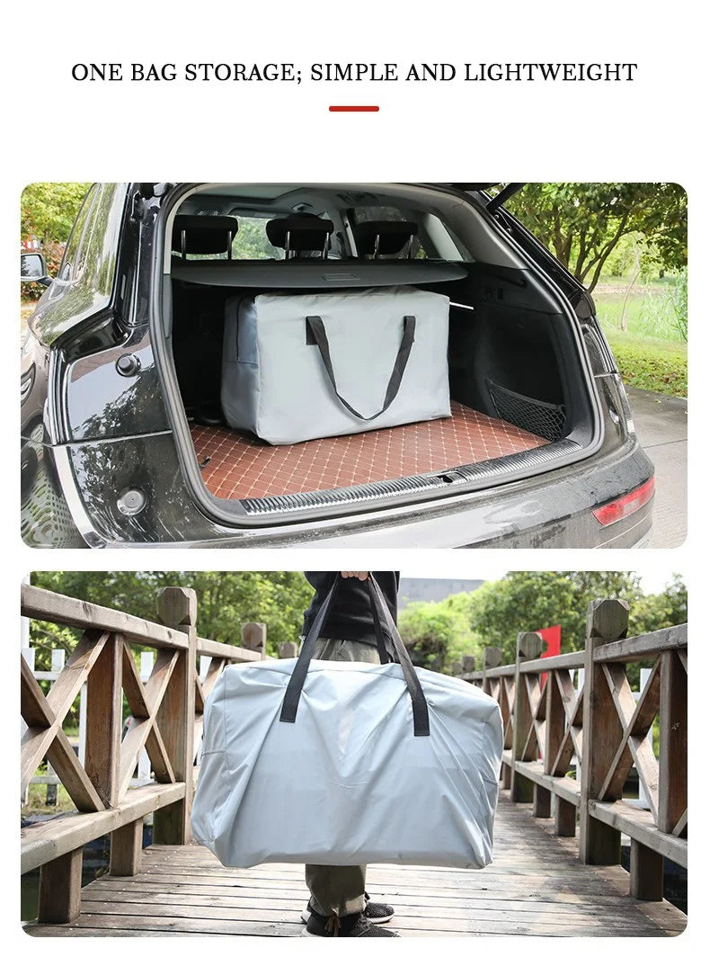 Thickened 1.2mm Inflatable Fishing Boat with Air Deck Floor Inflatable Raft Kayak for Outdoor Activities