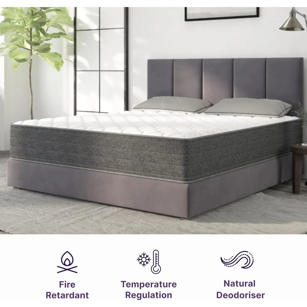 Queen Full Mattress,10Inch Victoria Hybrid Cooling Gel Infused Pocket Spring Memory Foam,Full Size Mattress Bed in a Box,Mattres