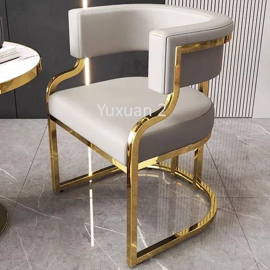 Armchair Luxury Dining Chair Restaurant Hotel Throne Relax Dinning Chair Office Accent Chaise Salle A Manger Nordic Furniture