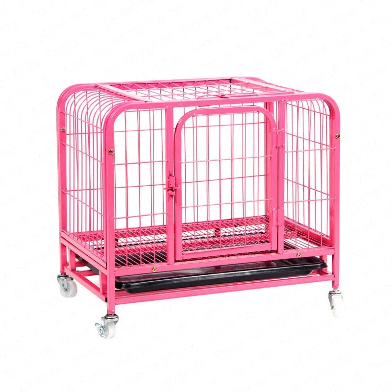 Cage Small Medium Pet Cage Square Tube Cage Dog Teddy Golden Maosamo Dog   Pet Supplies Dog Kennels Foldable  House