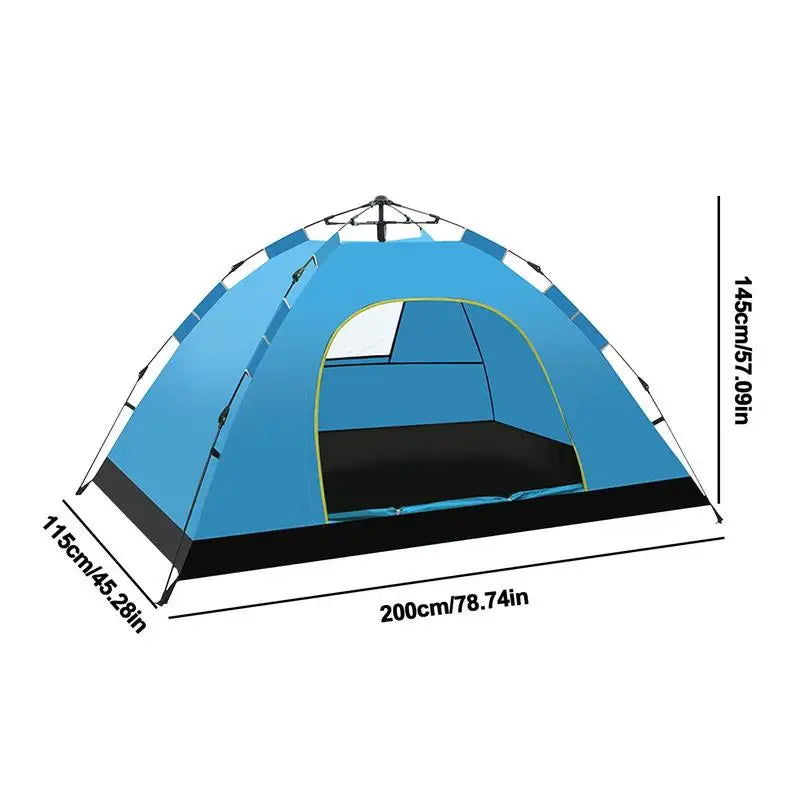 Outdoor Double Layers Pop Up Tent Quick Automatic Opening Beach Camping Tents 2 Person Waterproof Tent Travel Accessories