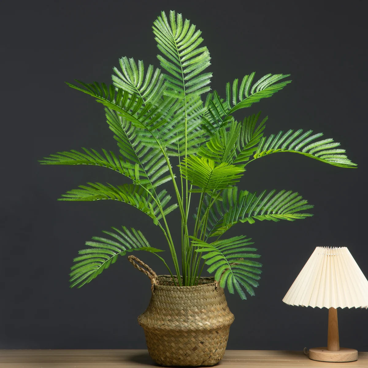 88cm 18 Forks Large Artificial Palm Plants Fake Monstera Plastic Fern Leafs Big Palm Leaves Branches For Home Garden Party Decor