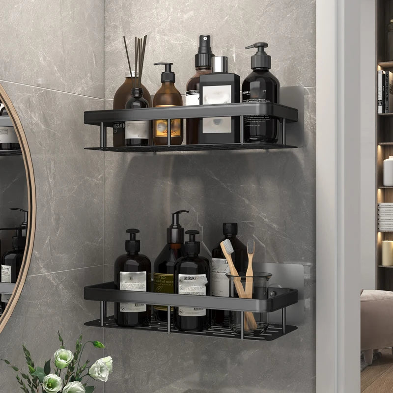 Bathroom Shelf Rack Kitchen Shelf Spice Rack Floating Shelves for Wall Storage Shower Room Rack Shelves Makeup Storage Organizer