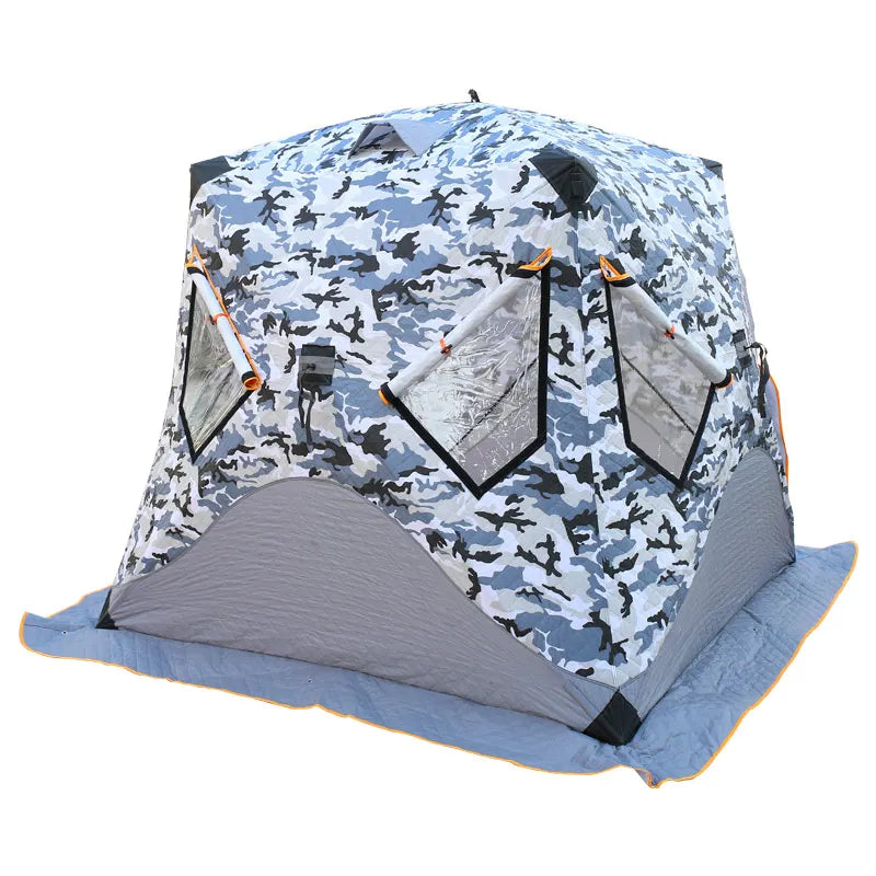 YOUSKY High Insulated Winter Outdoor Carp Cube Big Portable Sauna Tents Warm Large Ice Fishing Tent Dome