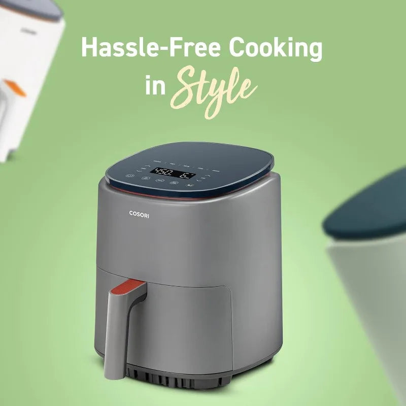 COSORI Air Fryer 4 Qt, 7 Cooking Functions Airfryer, 150+ Recipes on Free App, 97% less fat Freidora de Aire, Dishwasher-safe