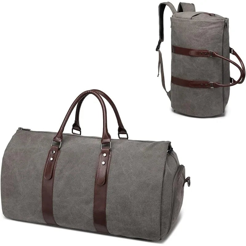 Carry on Garment Duffel Bag for Men Women - 2 in 1 Hanging Suitcase Suit Business Travel Bag