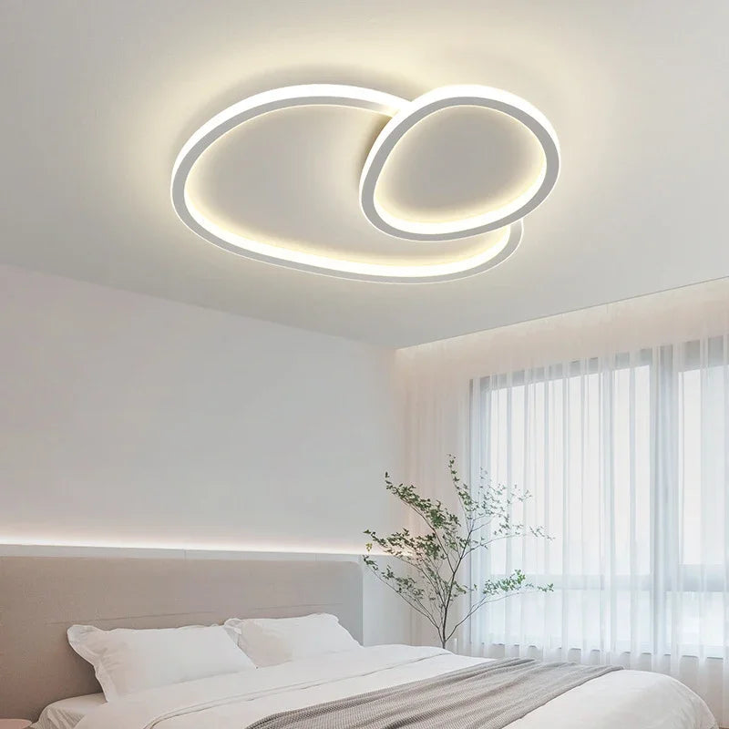 Modern Creative LED Ceiling Lights Nodic Home Indoor Decor Lustres For Bedroom Living Dining Room Celling Lamp Round White Light