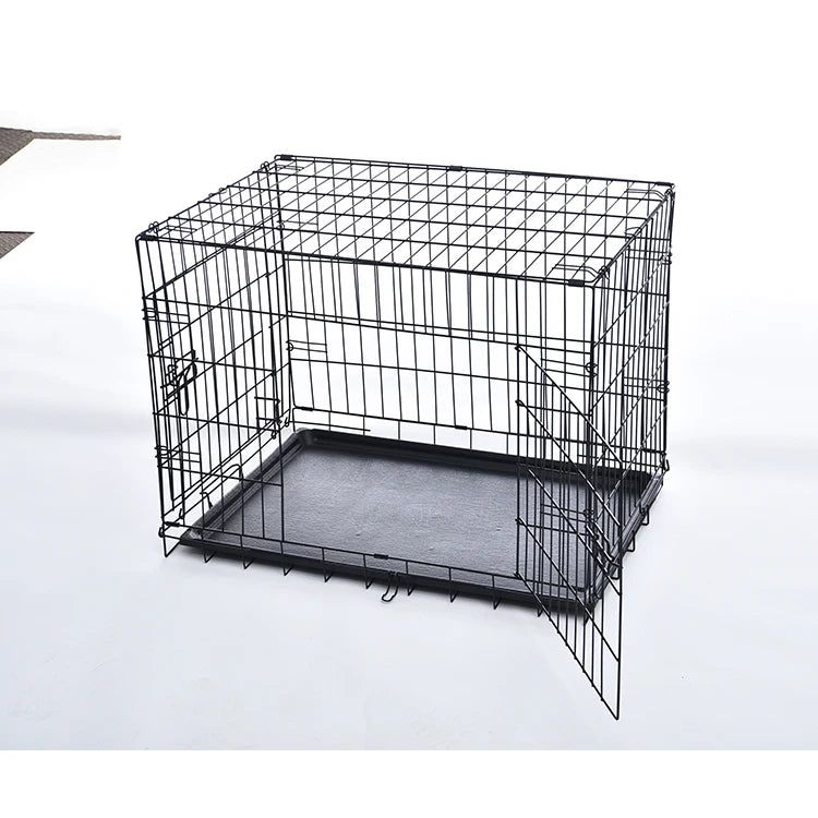 Foldable Strong Stainless Steel Sale Cheap Stocked Discount Metal Dog Kennel Large Dog Cage