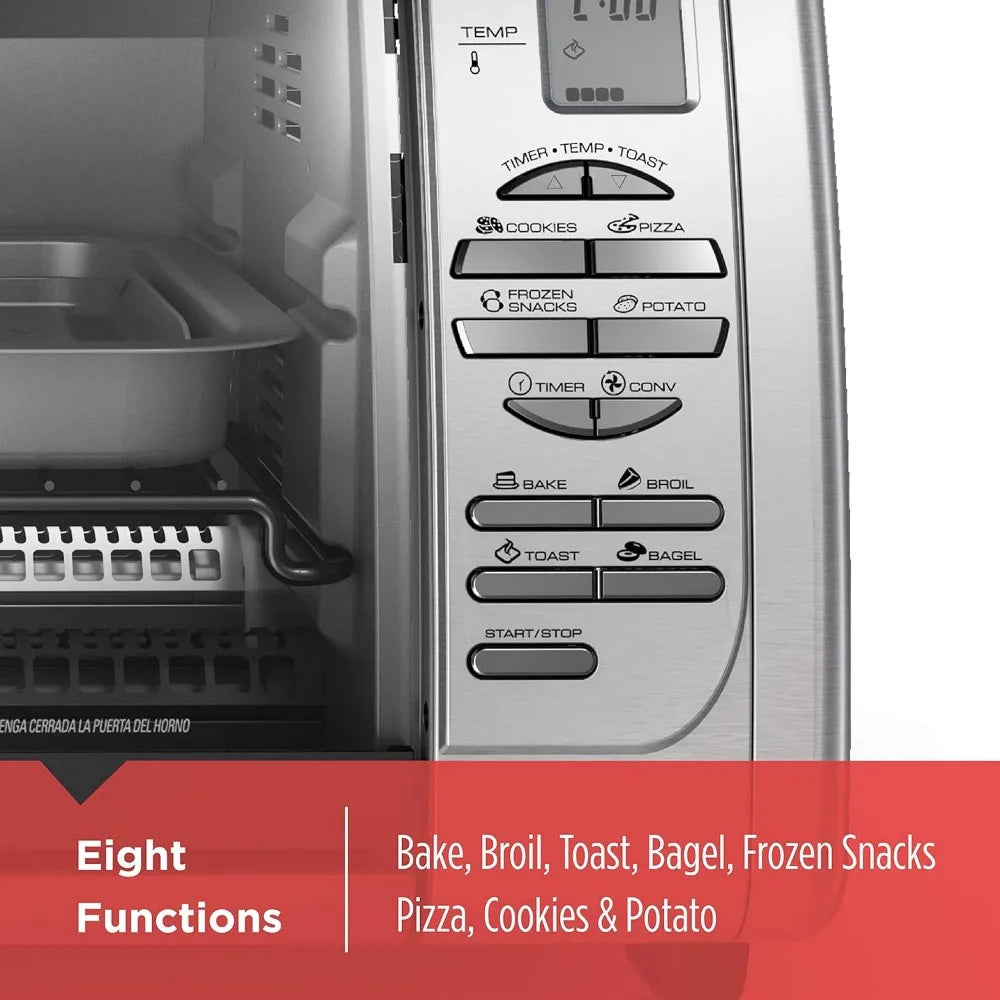 6-Slice Convection Toaster Oven, CTO6335S, 20% Faster Cooking, 120-Minute Timer, Extra-Deep Interior, 8 One-Touch Functions