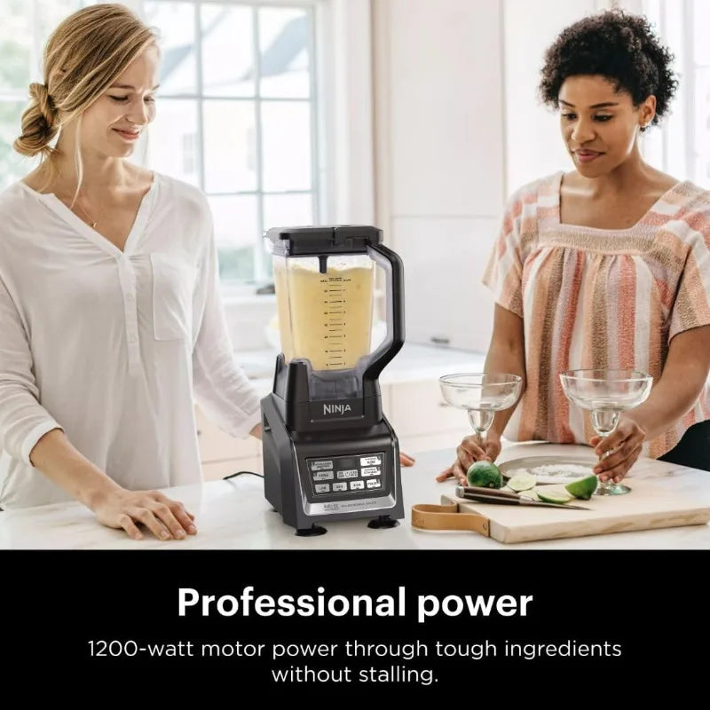 Ninja BL642 Nutri Ninja Personal & Countertop Blender with 1200W Auto-iQ Base, 72 oz. Pitcher, and 18, 24, & 32 oz