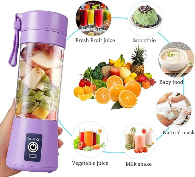 Small Portable Electric Juicer Cup Automatic Juice Cup USB Rechargeable Handheld Smoothie Food Processor blenders for kitchen