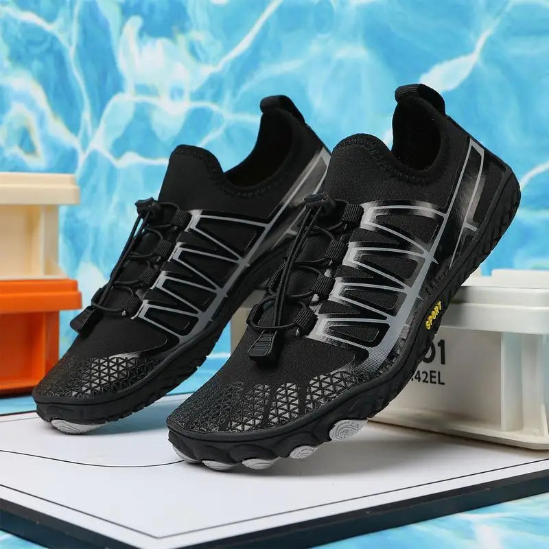 Water Shoes Men Breathable Beach Shoes With Rubber Sole Unisex Non-Slip Quick Drying Barefoot Shoes Swimming Supplies For